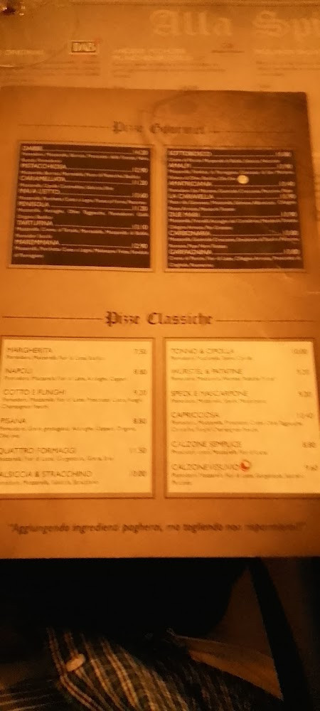 Pizzeria Birreria Dabbe Carte