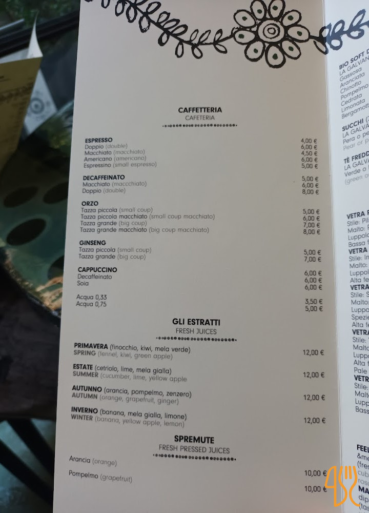 10 Corso Como Café Carte