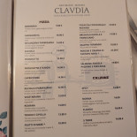 Clavdia Ristorante Pizzeria Piazza Barberini Carta