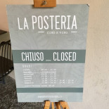La Posteria Speisekarte