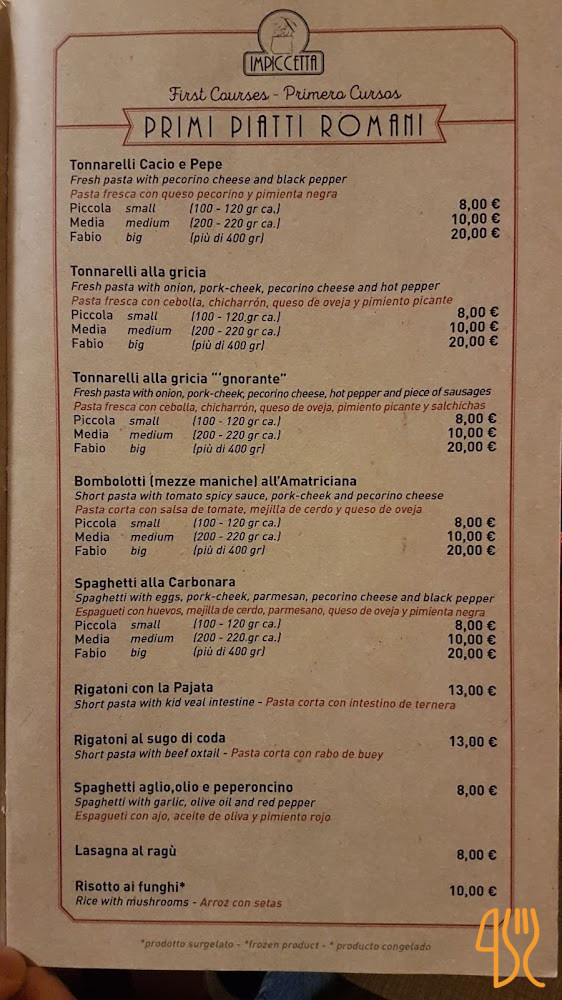 Impiccetta Piatti