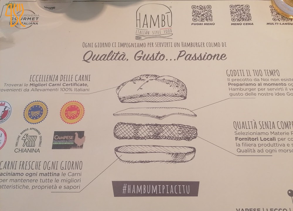 Hambù Hamburgeria E Pinsa Romana A Lecco Carte