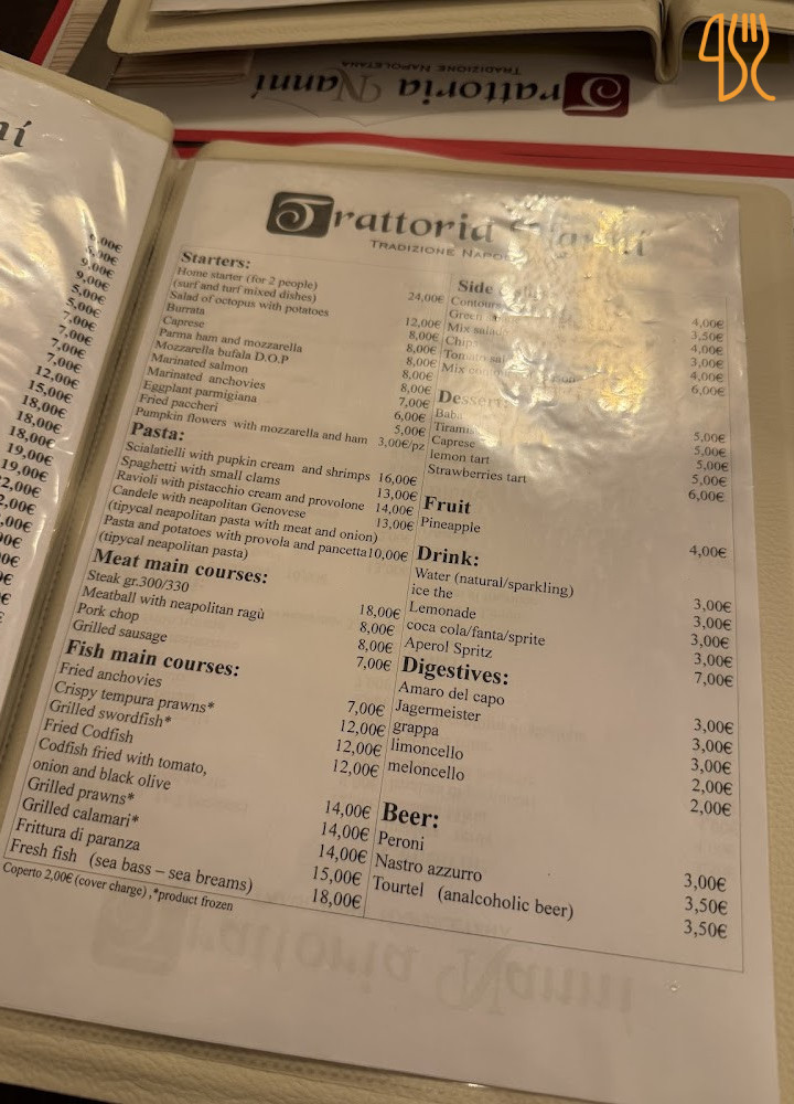 Trattoria Nannì Carta