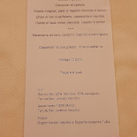 Collins' Speisekarte