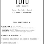 Totu' Café Bistrot Carte