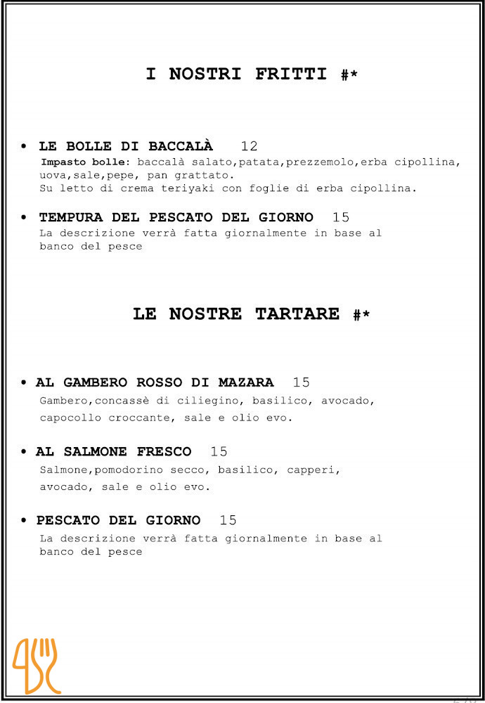 Totu' Café Bistrot Carte