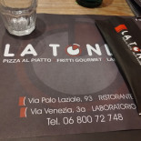 La Tonda Pizzeria Ladispoli Carta