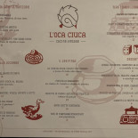 L'oca Ciuca Speisekarte