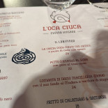 L'oca Ciuca Speisekarte