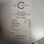 Da Christian Speisekarte