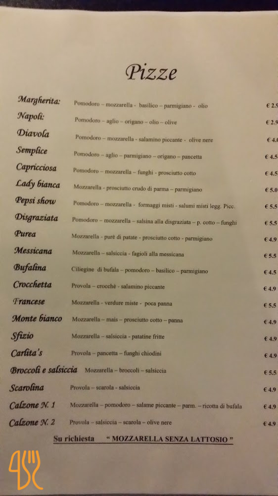 Madison Pizza Ristò (nocera Inferiore) Carta