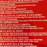 Cuore Fresco (piazza Duomo) Speisekarte