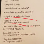 Nuovo Peperosa Speisekarte