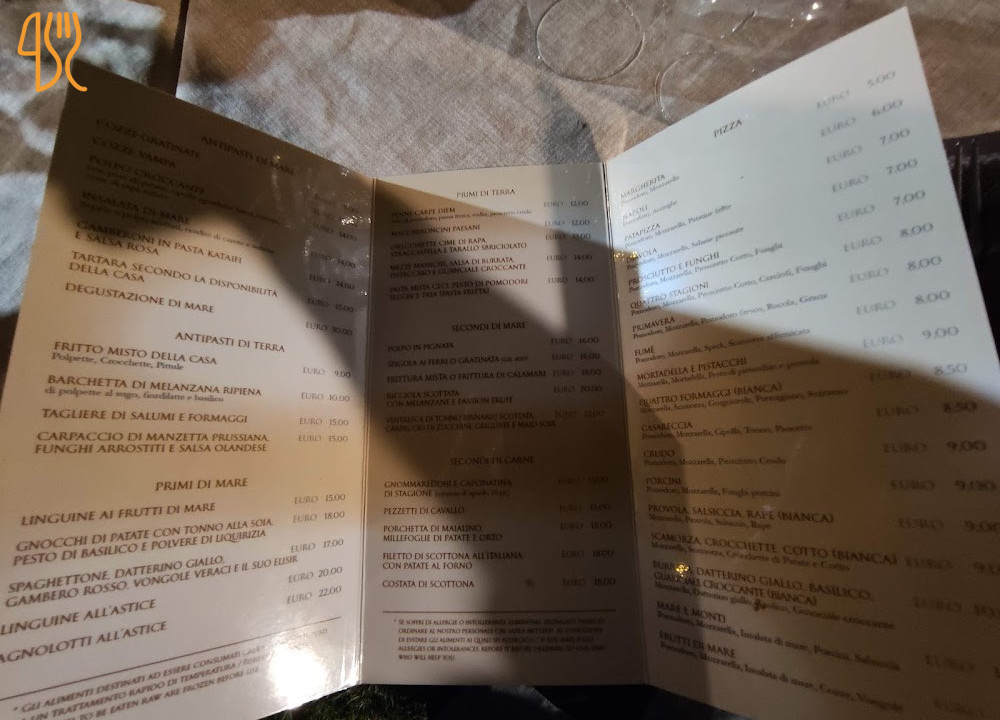 Pizzeria Carpe Diem Carta