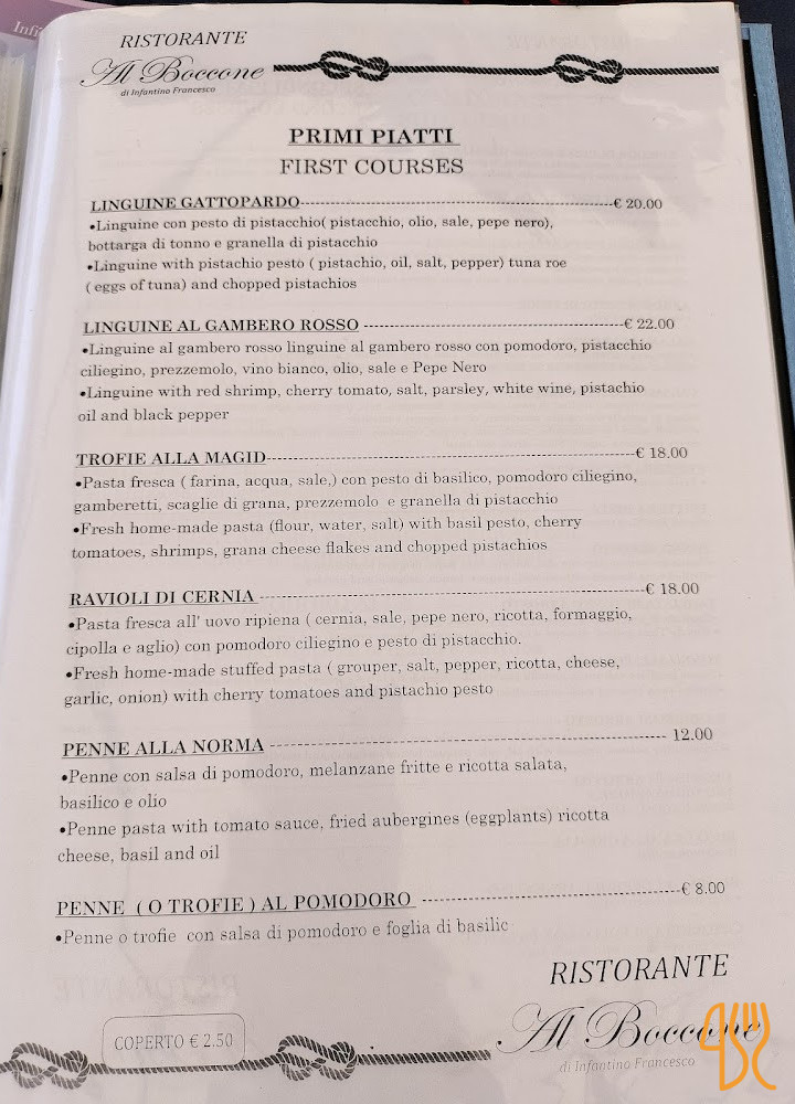 Al Boccone Carta