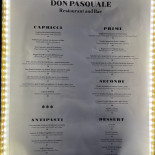 Don Pasquale Restaurant Bar Carte