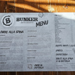 Birreria Bunker Cardápio