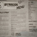 Birreria Bunker Carta