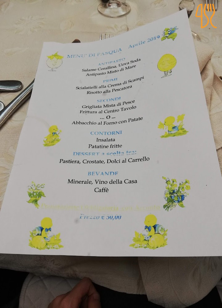 Pizzeria La Ruota Zona Marconi Carta