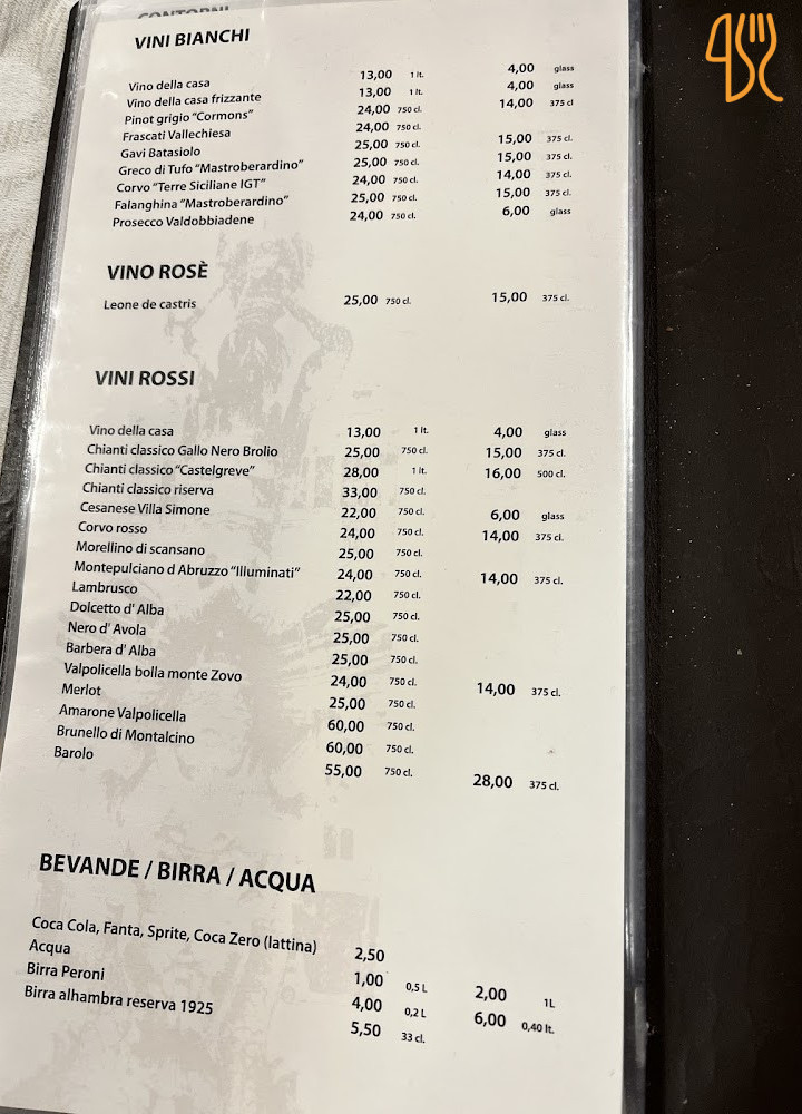 Da Olimpio Carte