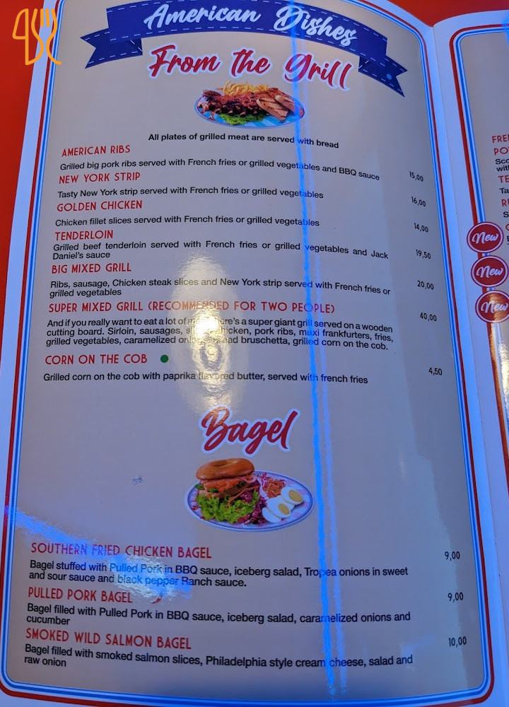 1950 American Diner Pontedera Carte