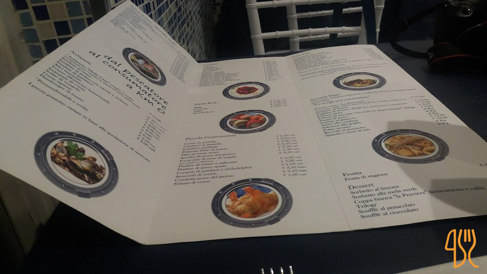 La Pesciera Speisekarte