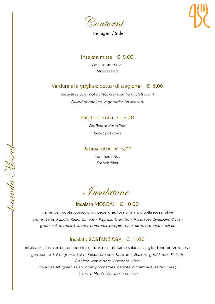 Locanda Moscal Affi Carta