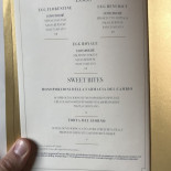 Cavour Speisekarte