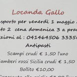 Locanda Gallo Carte