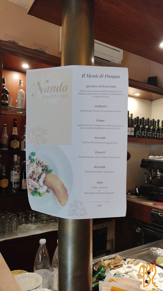 Da Nando Speisekarte
