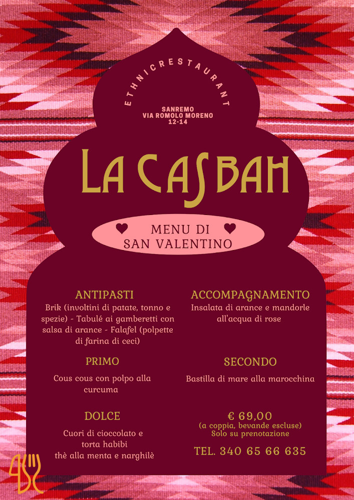 La Casbah Arabo Carte
