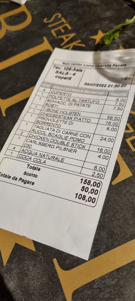 Biffi Tavern Pub Carte