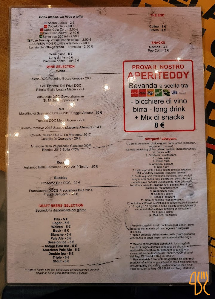 Teddy's Lab Carte
