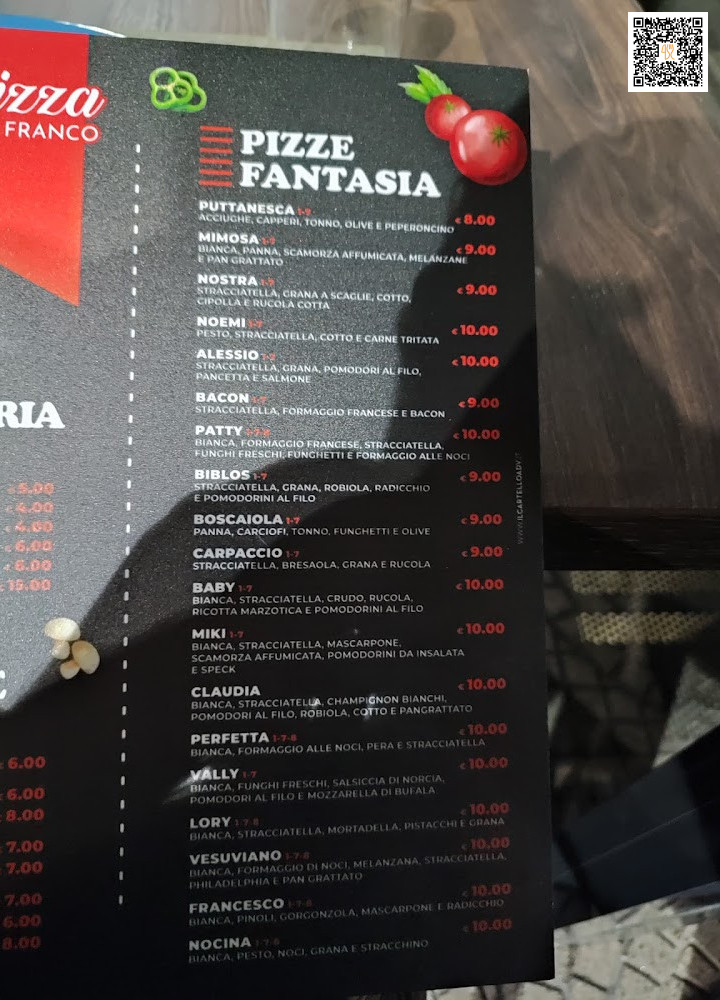 La Superpizza Speisekarte