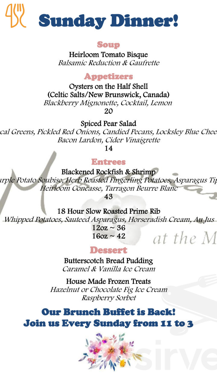 Tandem Food Carte