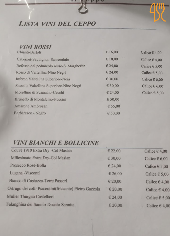 Il Ceppo 1974 Carta