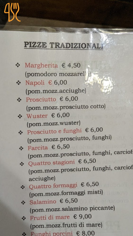 Pizzeria Sette Colli Meniu