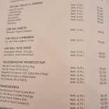 La Ritrovata Speisekarte