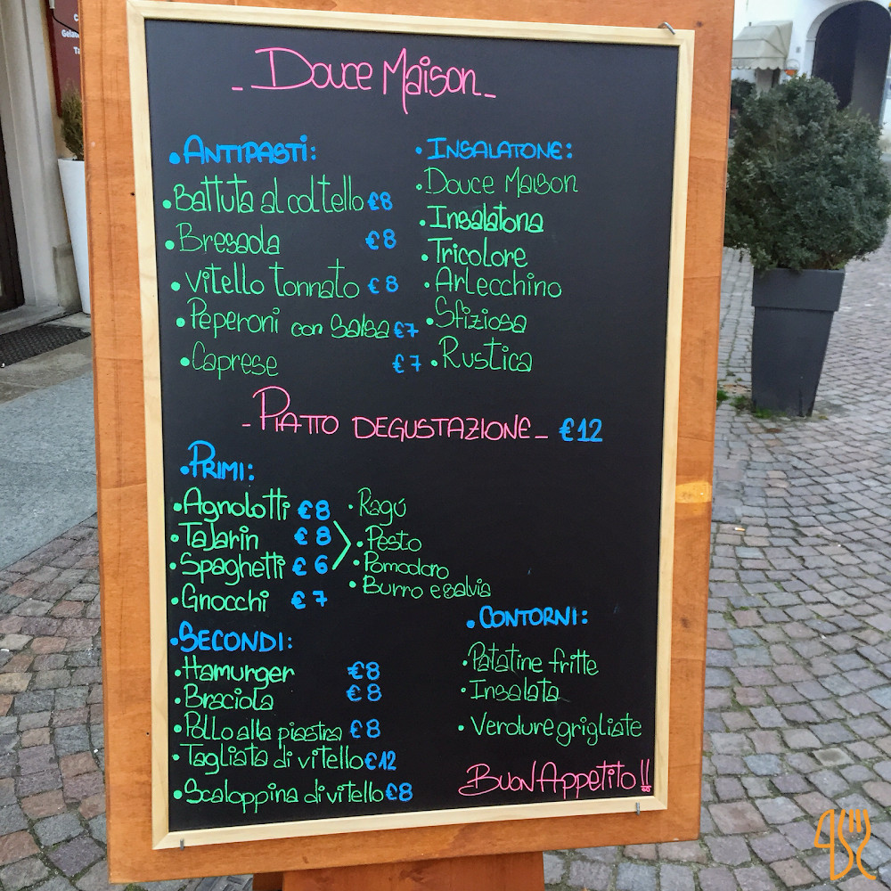 La Douce Maison Speisekarte