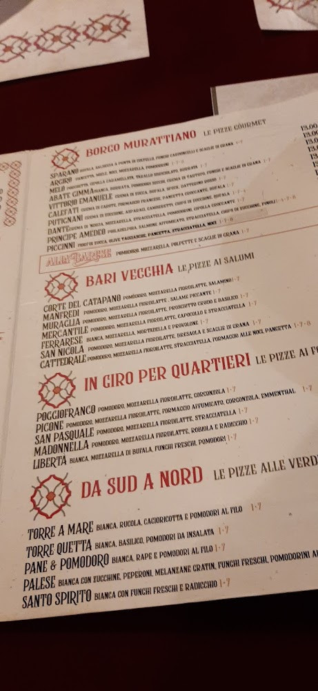 L'osteria Carte