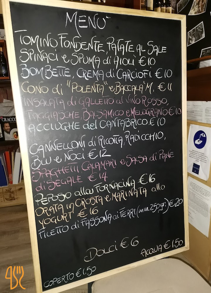 Amicimiei Speisekarte