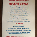 Amicimiei Speisekarte