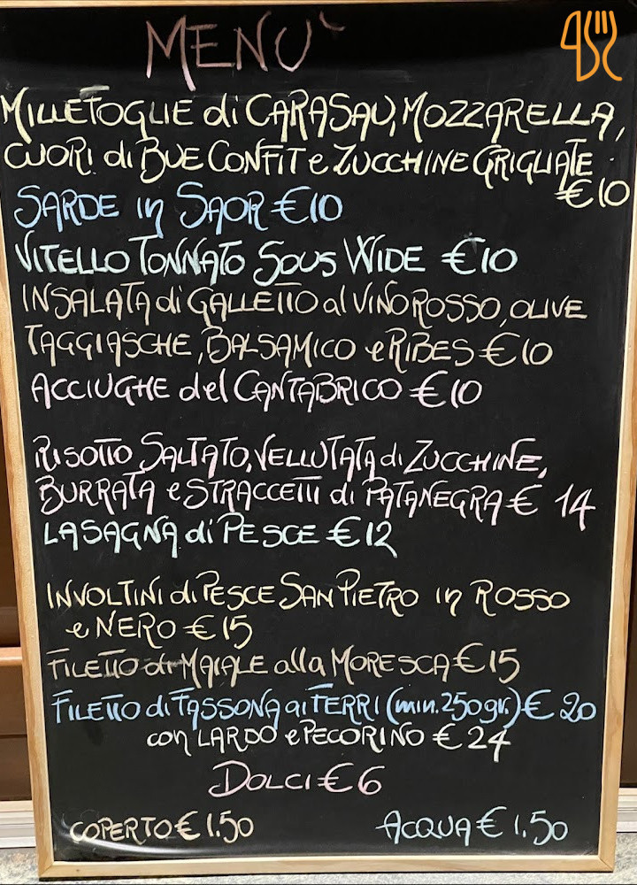Amicimiei Speisekarte