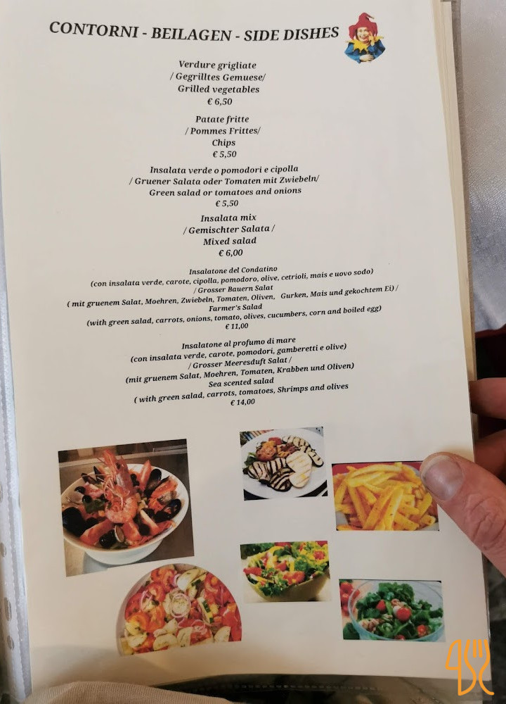 Pizzeria Jolly Speisekarte