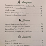 Da Frasca Speisekarte