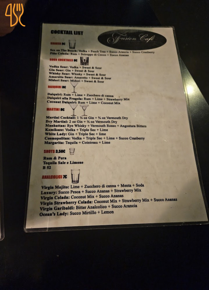 Fusion Café Carta
