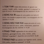 Bar Tacaboton Ristorante Taca Thai Carta