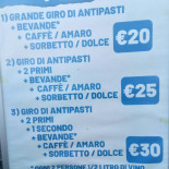 Trattoria Il Corallo Speisekarte