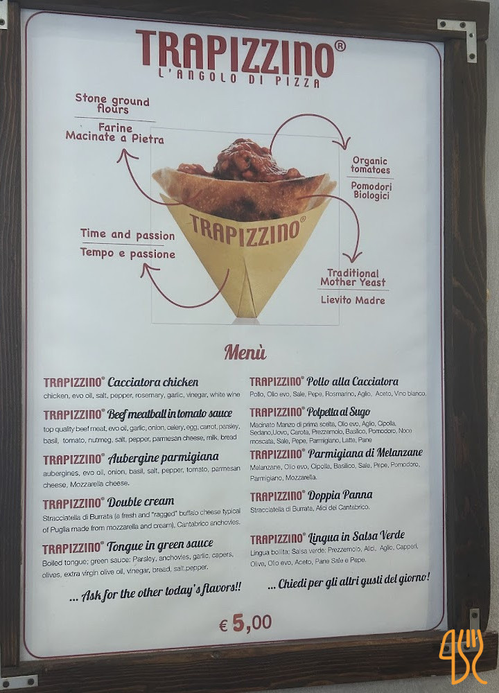 Trapizzino Trieste Carta