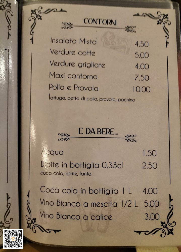 Ristomix Speisekarte